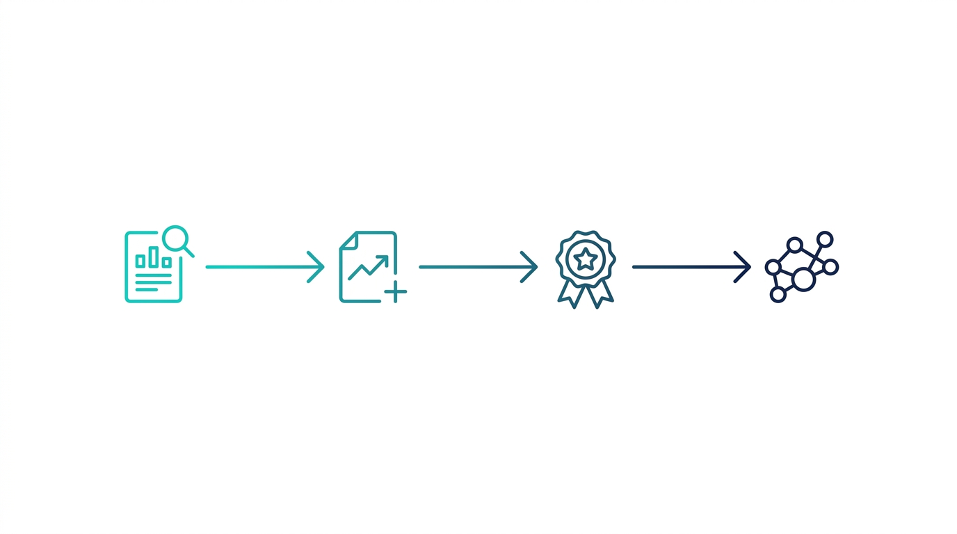 Grant support flow: free preliminary data from public sources, written into the proposal, and downstream analysis run only if the grant is funded